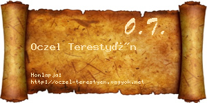 Oczel Terestyén névjegykártya